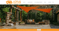 Desktop Screenshot of lotusgardenscapes.com